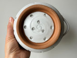mini colander with drip plate