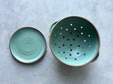mini colander with drip plate