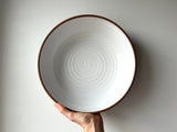 large matte white serving bowl