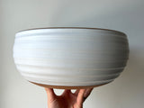 large matte white serving bowl