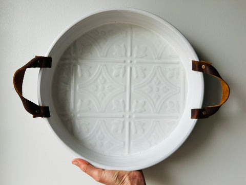 tile imprint cocktail tray