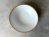medium matte white serving bowl