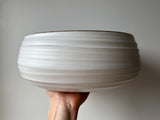 large serving bowl in matte white