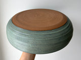 large patina serving bowl