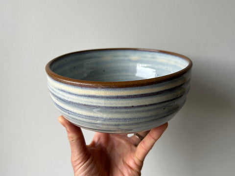 small serving bowl in violet honey